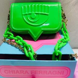Chiara Ferragni Eyelike Crossbody Bag Green